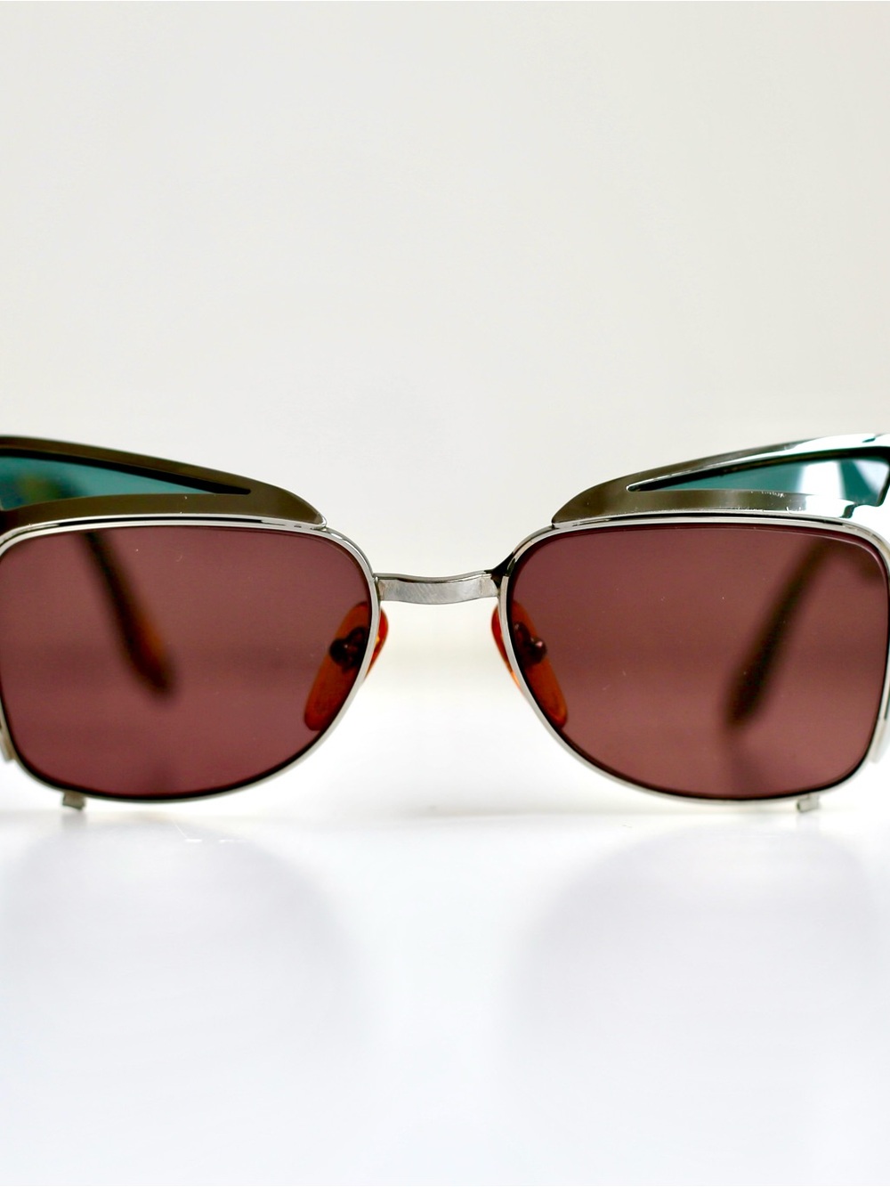 Jean Paul Gaultier Silver Frame Sunglasses with Brown Lenses